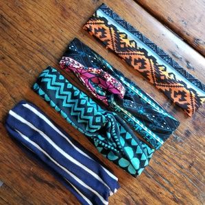 Two boho headbands and two reg headbands *lot*